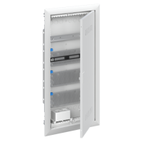 Obudowa multimedia 48M z ramką, wentylowanymi drzwiami i podwójnym gniazdem 230V, UK640MV | 2CPX031392R9999 ABB