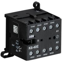 Stycznik pomocniczy AC-15 3A 4P (4NO), 220-240V AC, K6-40E-80, zaciski śrubowe | GJH1211001R8400 ABB