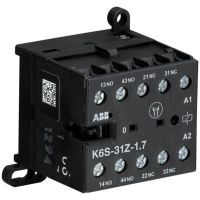Stycznik pomocniczy do PLC AC-15 3A 4P (3NO+1NC), 24V DC, K6S-31Z-1.7-71, zaciski śrubowe | GJH1213001R7311 ABB