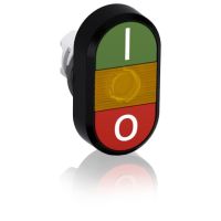 Przycisk podwójny I-0 żółte pole podświetlany MPD2-11Y, bez bloku stykowego | 1SFA611131R1103 ABB