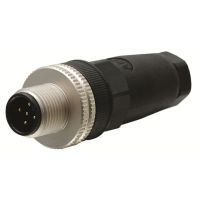Złącze Jokab Safety męskie proste, M12-5pin, IP65, montażu na przewodzie, M12-C02 | 2TLA020055R1100 ABB