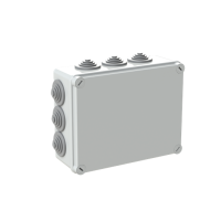 Puszka LUCA 160x135x77mm z dławikami kablowymi i przykręcaną pokrywą, IP55, RAL 7035 szara | 1SL0824A00 ABB