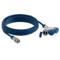 Przedłużacz X3 przewód w oponie poliuretanowej H07-BQF 3x2,5 mm2 IP54 szaro- niebieski  | W-98998 Plastrol