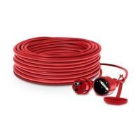 Przedłużacz jednogniazdowy warszatatowy PROFESSIONAL SCHUKO IP44 16A H05RR-F 3X2,5, 10m, czerwony  | W-98643 Plastrol
