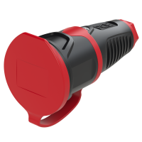 Gniazdo przenośne gumowe z zatyczką 16A 3P 230V IP54 Taurus2 Schuko | 2511-SR PCE