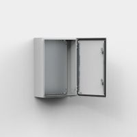 Obudowa metalowa n/t 1200x800x400 IP66 z płytą montażową drzwi pojed. RAL7035 MAS1208040R5 | MAS1208040R5 Hoffman (Eldon)