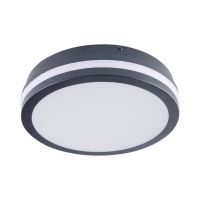 Oprawa plafon LED z czujnikiem ruchu BENO N 18W NW-O-SE GR 1400lm okrągła grafit | 32948 Kanlux