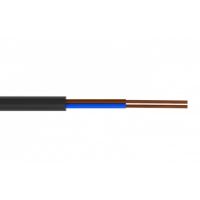 Przewód mieszkaniowy H03VVH2-F (OMYP) 2x1,5 300/300V czarny  BĘBEN | G-111601-B-czarny TF Kable