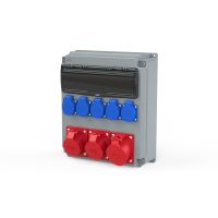 Rozdzielnica stacjonarna typ OPOLE 32/5 2*16/5 5GS IP54 bez zabezpieczeń | 909110001W PCE