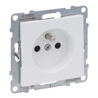 Gniazdo 2P+Z 16A 250V zaciski śrubowe, biały, Suno | 721185 Legrand