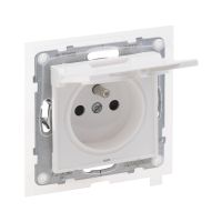 Gniazdo 2P+Z IP44 16 A 250 V zaciski automatyczne z przesłoną, biały, Suno | 721186 Legrand