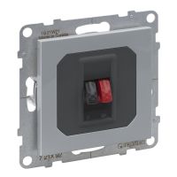 Gniazdo głośnikowe pojedyncze, aluminium, Suno | 721392 Legrand