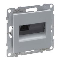 Gniazdo RJ45/Kat. 6A UTP, aluminium, Suno | 721354 Legrand