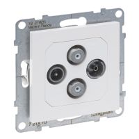 Gniazdo TV-R-2xSAT końcowe 1.5 dB, biały, Suno | 721170 Legrand
