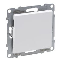 Przycisk pojedynczy 6 A 250 V zaciski automatyczne, biały, Suno | 721109 Legrand