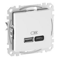 Gniazdo ładowania USB A+C 45W białe Sedna Design & Elements | SDD111404 Schneider Electric