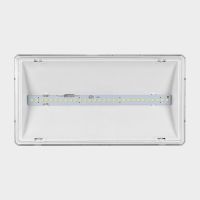 Oprawa EXIT L LED IP65 3W 3h jednozadaniowa PT biała + grzałka HTR-25 | ETL/3W/C/3/SE/PT/WH+HTR-25 Awex