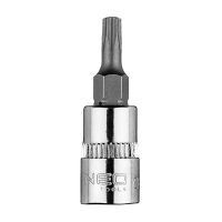 Końcówka TORX TX20 na nasadce 1/4", krótka, 37mm | 10-324 NEO TOOLS