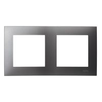 Ramka podwójna szary mat SZAFIR | R-2Z/70 Ospel