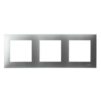 Ramka potrójna srebro SZAFIR | R-3Z/18 Ospel