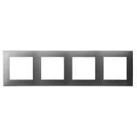 Ramka poczwórna szary mat SZAFIR | R-4Z/70 Ospel