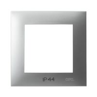 Ramka pojedyncza do łączników IP-44 srebro SZAFIR | RH-1Z/18 Ospel