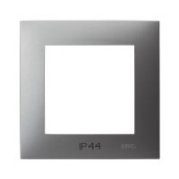 Ramka pojedyncza do łączników IP-44 szary mat SZAFIR | RH-1Z/70 Ospel