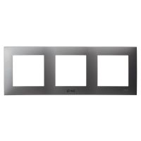 Ramka potrójna do łączników IP-44 szary mat SZAFIR | RH-3Z/70 Ospel