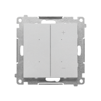Ściemniacz do LED ściemnialnych, klawiszowy (moduł), Aluminium mat Simon 55 | TESL1.01/143 Kontakt Simon