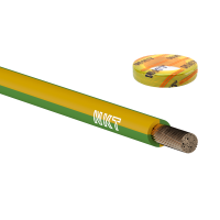Przewód instalacyjny H07V-K (LGY) 16 450/750V, żółto-zielony KRĄŻEK | 160001076C0100 Nkt