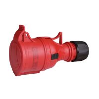 Gniazdo przenośne proste 32A 4P 400V IP44 TWIST GPP TYP B 32/4 czerwone 921886 | 921886 Elektromet