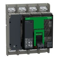 Wyłącznik, ComPacT NS1600H, 70kA przy 415VAC, 4P, stacjonarny, sterowanie ręczne, MicroLogic 6.0, 16 | C160H460FM Schneider Electric