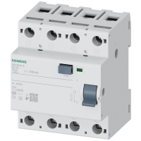 Wyłącznik ochronny różnicowy, 4-bieg., typ A, selektywny, In: 125 A, 300 mA, Un AC: 400 V | 5SV3645-8 Siemens