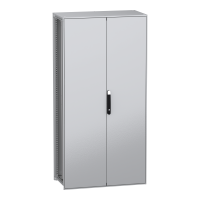 Obudowa modułowa stojąca, PanelSeT SFN, stal dekarb płyta mont 2000x1000x500mm, drzwi podwójne, IP55 | NSYSFN2010502DP Schneider Electric