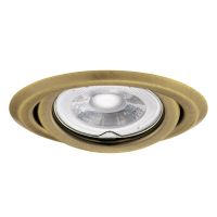 Oprawa sufitowa punktowa Argus II CT-2115-BR/M 50W MR16 Gx5,3 12V IP20, matowy mosiądz | 37158 Kanlux