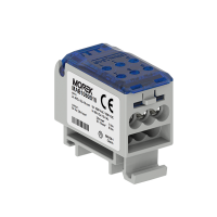 Blok dystrybucyjny, rozdzielczy OJL80A AL/CU we:2x2,5‑16mm2 wy:6x2,5‑6mm2, 1000VAC/15 niebieski | MAB1080B10 Morek