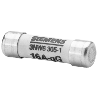 Wkładka bezpiecznikowa cylindryczna gG, 8X32MM, NFC, 400VAC, 16a bez wskaźnika (opak 10szt) | 3NW6305-1 Siemens