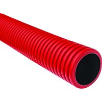 Rura giętka karbowana dwuwarstwowa w kręgach RODK 32/25 450N,HDPE,dwuścienna, czerwona (25m) DVR | 13386 TT Plast