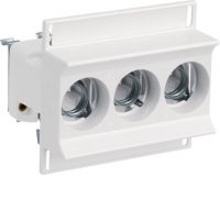Gniazdo bezpiecznikowe ceramiczne D01/3 E14 3P 3168/3VR 16A 400VAC TS35 zaciski pałąkowe 4mm2 | LD01K16-3AS Hager