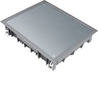 Pokrywa pełna VDE09 200x253 wykładzina 5mm stal szary PA, tehalit.VE-EE | VDE09057011 Hager