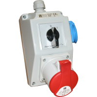 Zestaw instalacyjny O-I, 32A, 3P+PE/2P+PE, dławnica M25 | ZI05\R341 Spamel