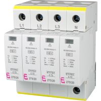 Ogranicznik przepięć, do instalacji mieszkaniowych, TN-S, ETITEC C T2 275/20 4+0, typ T2 (C) | 002440395 Eti