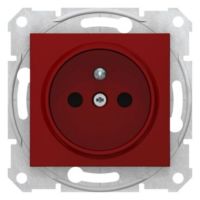 Gniazdo pojedyncze z/u 16A/250V zaciski typu lift czerwone, Sedna | SDN2800441 Schneider Electric