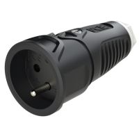 Gniazdo przenośne gumowe z bolcem uziemienia 16A 2P+Z 230V IP20, Taurus2 | 2410-sw PCE