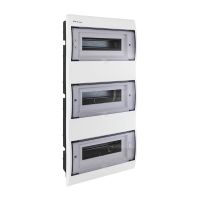 Rozdzielnica moduł. p/t RP-36 Fala 3x12 605x312x108mm IP40 (N+PE) drzwi transp, biała (1/50szt) | 8.6 Elektro-Plast Opatówek