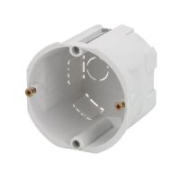 Puszka Instalacyjna p/t PK-Ø60x60ep, głęboka, do płyt gipsowych 68x68x62mm biała (100szt) | 13.65 Elektro-Plast Opatówek
