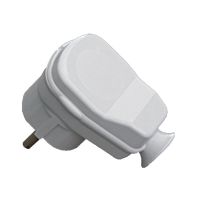 Wtyczka kątowa AWA-5, 2P+Z, 16A, 250V, rozbieralna biała (60szt) | 51.10 Elektro-Plast Opatówek
