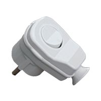 Wtyczka kątowa z włącz. AWA-Ł, 2P+Z, 16A, 250V, rozbieralna biała (60szt) | 51.15 Elektro-Plast Opatówek