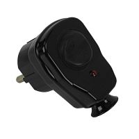 Wtyczka kątowa z włącz. i kontrolą załączania AWA-ŁKB, 2P+Z,16A,250V,rozbieralna, IP44Bczarna(60szt) | 51.26 Elektro-Plast Opatówek