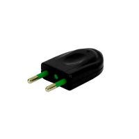 Wtyczka płaska FWC, 2P, 10A, 250V, rozbieralna czarna (100szt) | 51.222 Elektro-Plast Opatówek